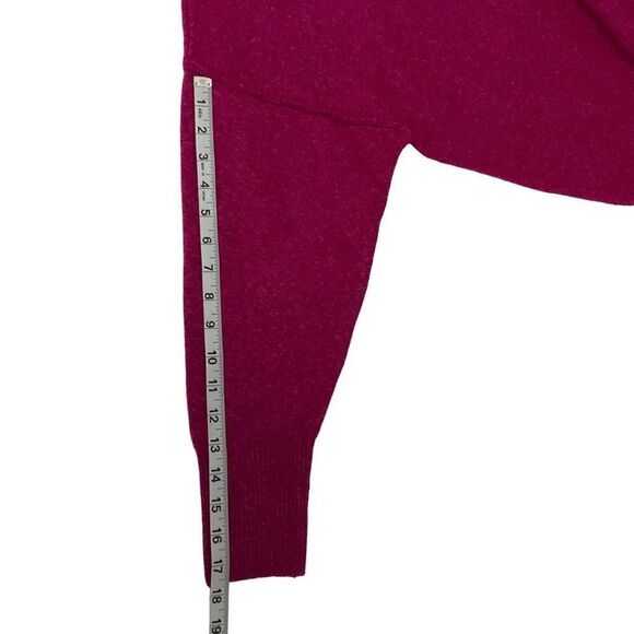Vince Camuto Sweater Euphoria Crew Neck Drop Shoulder Fuchsia Pink Heather XL - Picture 8 of 11